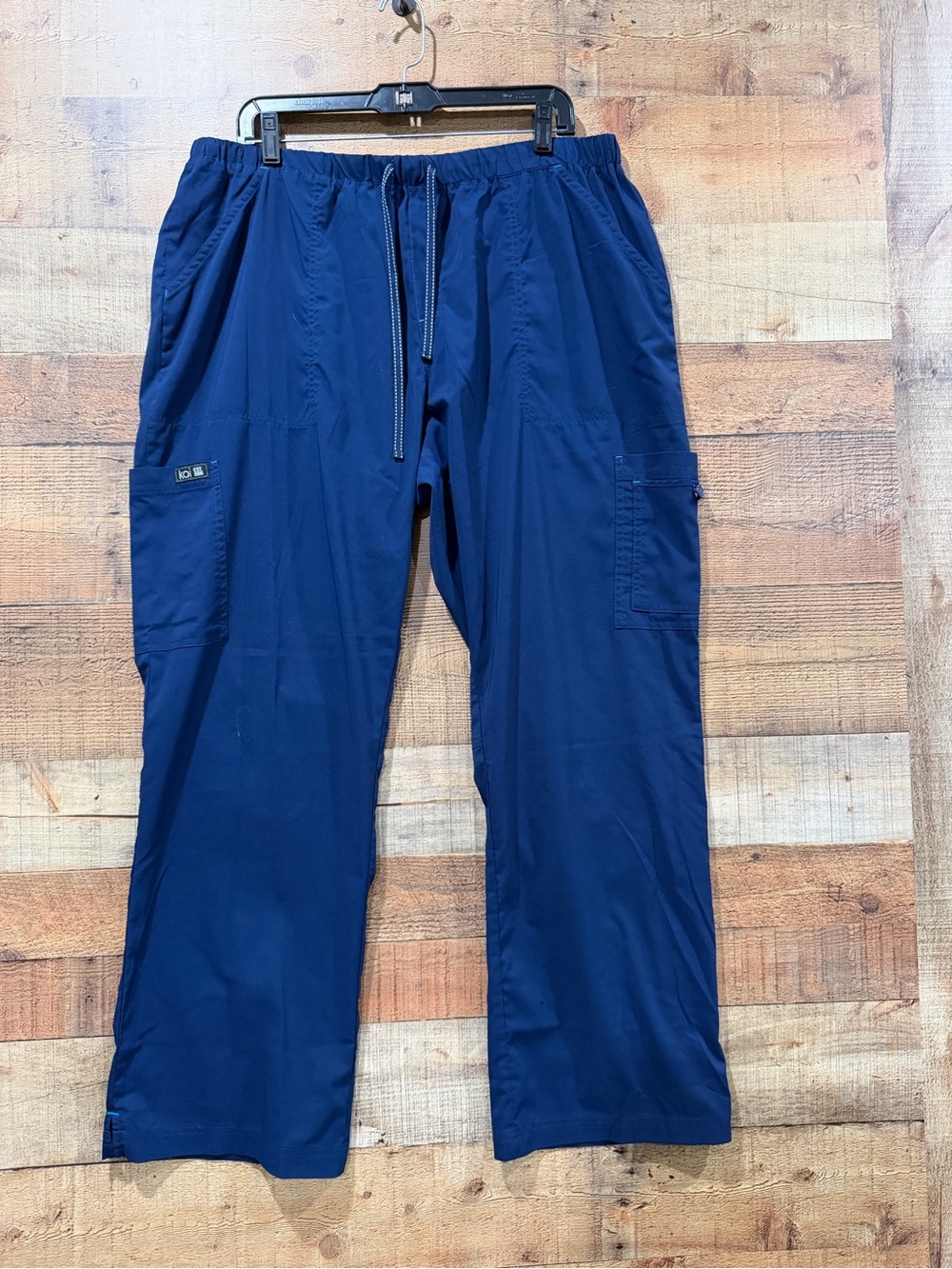 Koi Women’s Deep Blue Cargo Scrub Pants Size 2XL